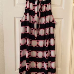 Black/pink/white 3x mini dress